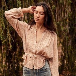 Doen Cezanne Top in Peach - NWT - Size L